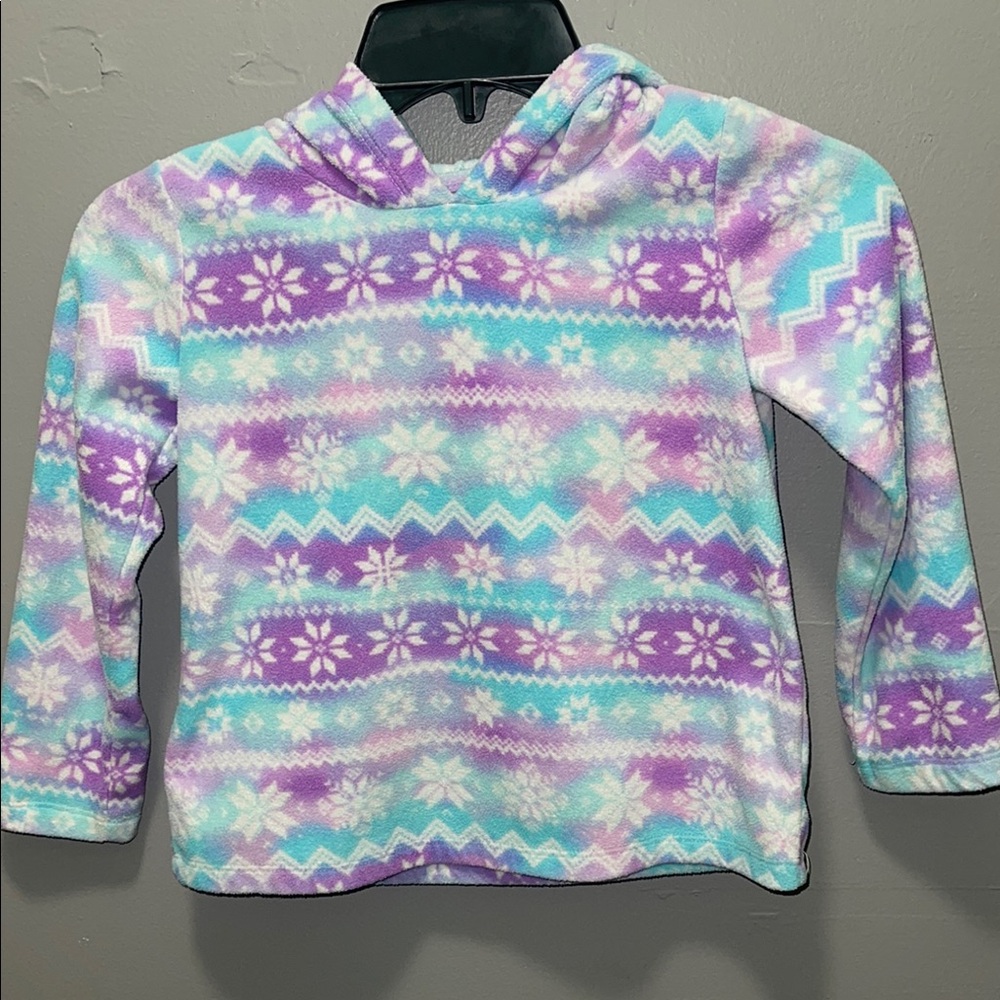 Colorful Snowflake Pattern Hoodie